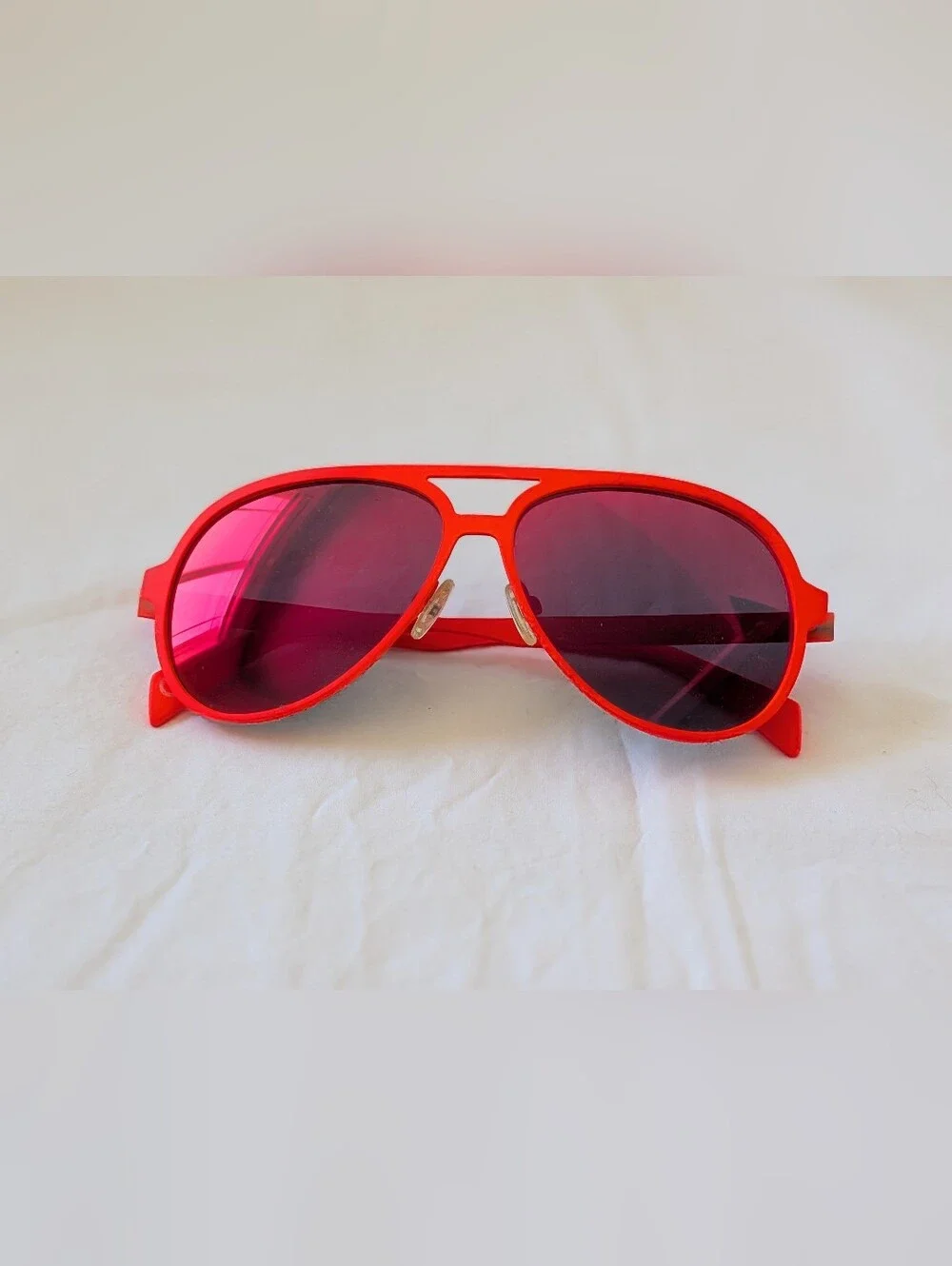 Red Aviator Sunglasses for Men - Bold Red Frame